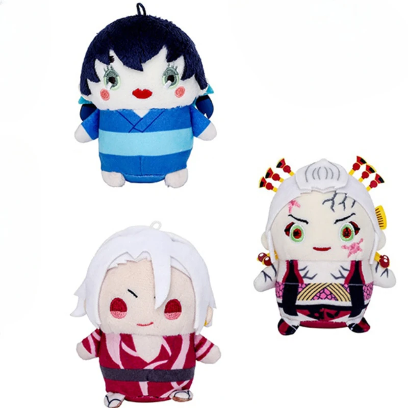 9CM Game Anime Demon Slayer Uzui Tengen Daki Hashibira Inosuke Cosplay Cute Cartoon Plush Cotton doll Mascot Xmas Gift