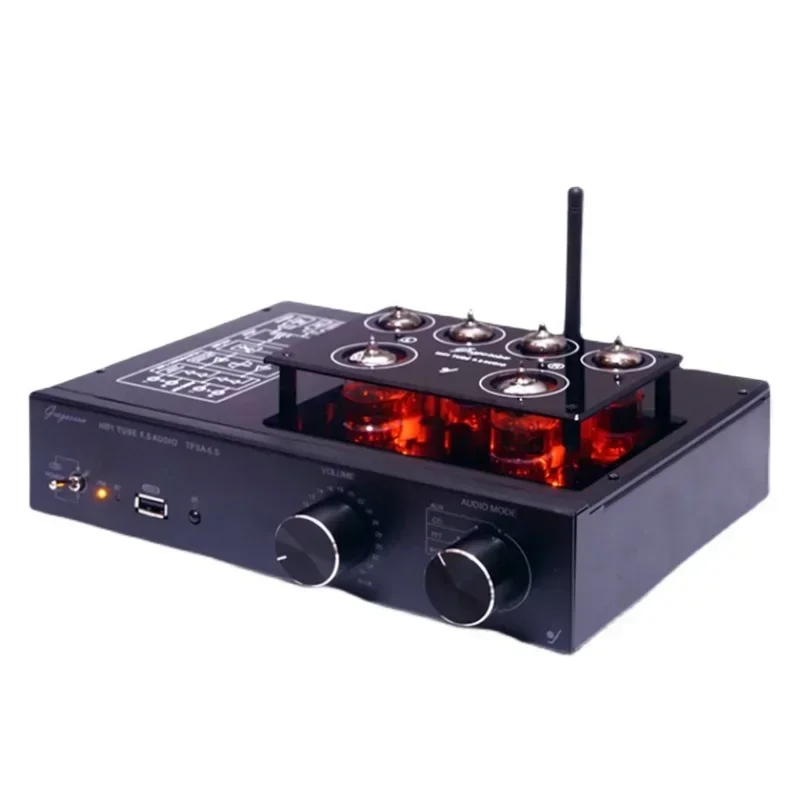 6n2 6k4 Vakuumröhrenvorverstärker Bluetooth 5.0 Unterstützt MM/MC Vinyl Record USB FM Radio Geringe Verzerrung HIFI Verstärker Audio