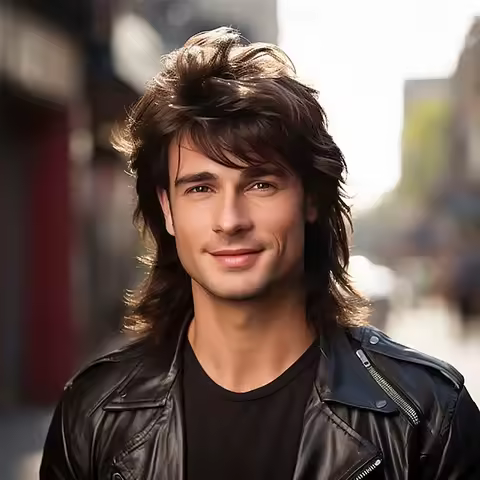Synthetic Hair Pop Rock 70s &amp; 80s Funny Wig for Men