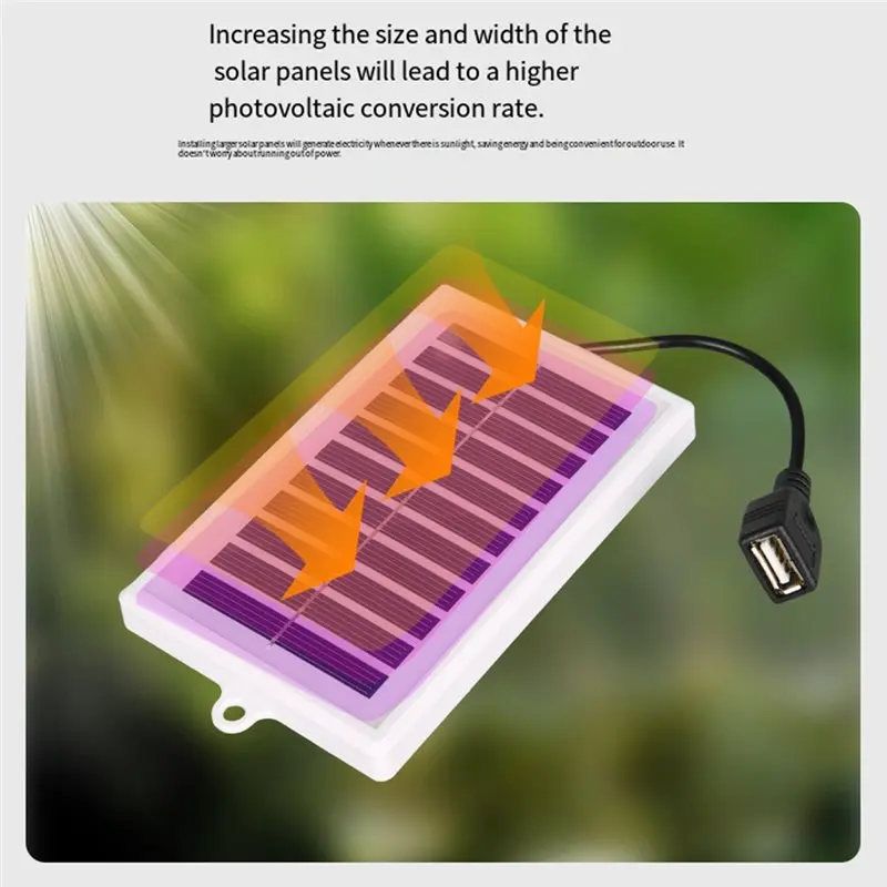 ABJF-Portable Solar Portable Solar -USB Output For Outdoor Use -For Travel And Camping,Flashlight,Fan Charging