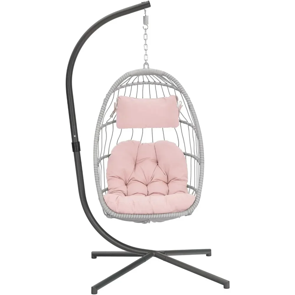 

Egg Hanging Chair With Stand Hammocks Outdoor Garden Chairs Pergolas for Outdoor Garden Swings Complete Set Stork Nest Swing