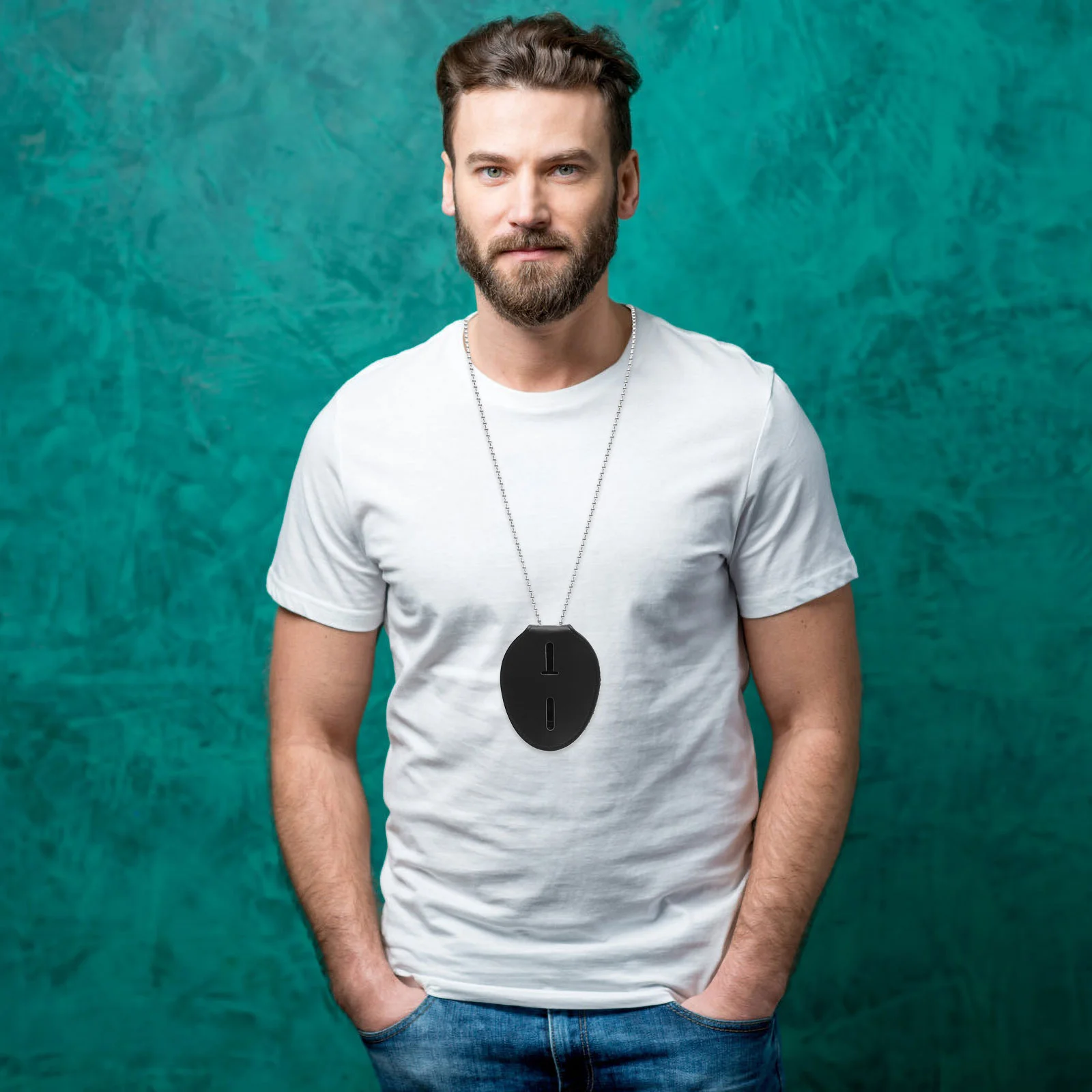 

ID Card Holder Binder Sleeve Badge Accessories Belt Clip Pu Protect Holders Metal Man Name Cover Tag