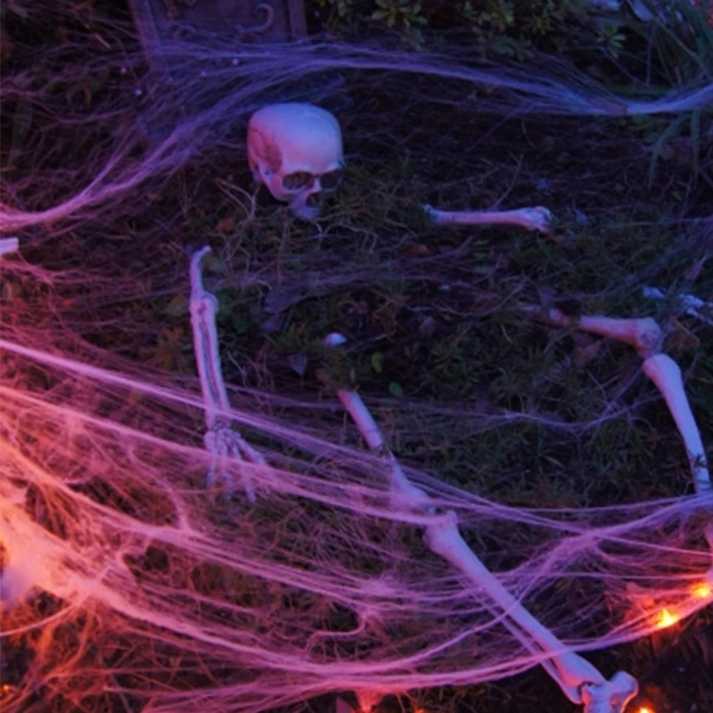 

Halloween Decoration Artificial Spider Web Scary Party Halloween Party Decor Bar Haunted House Scene Props Decoration Supplies