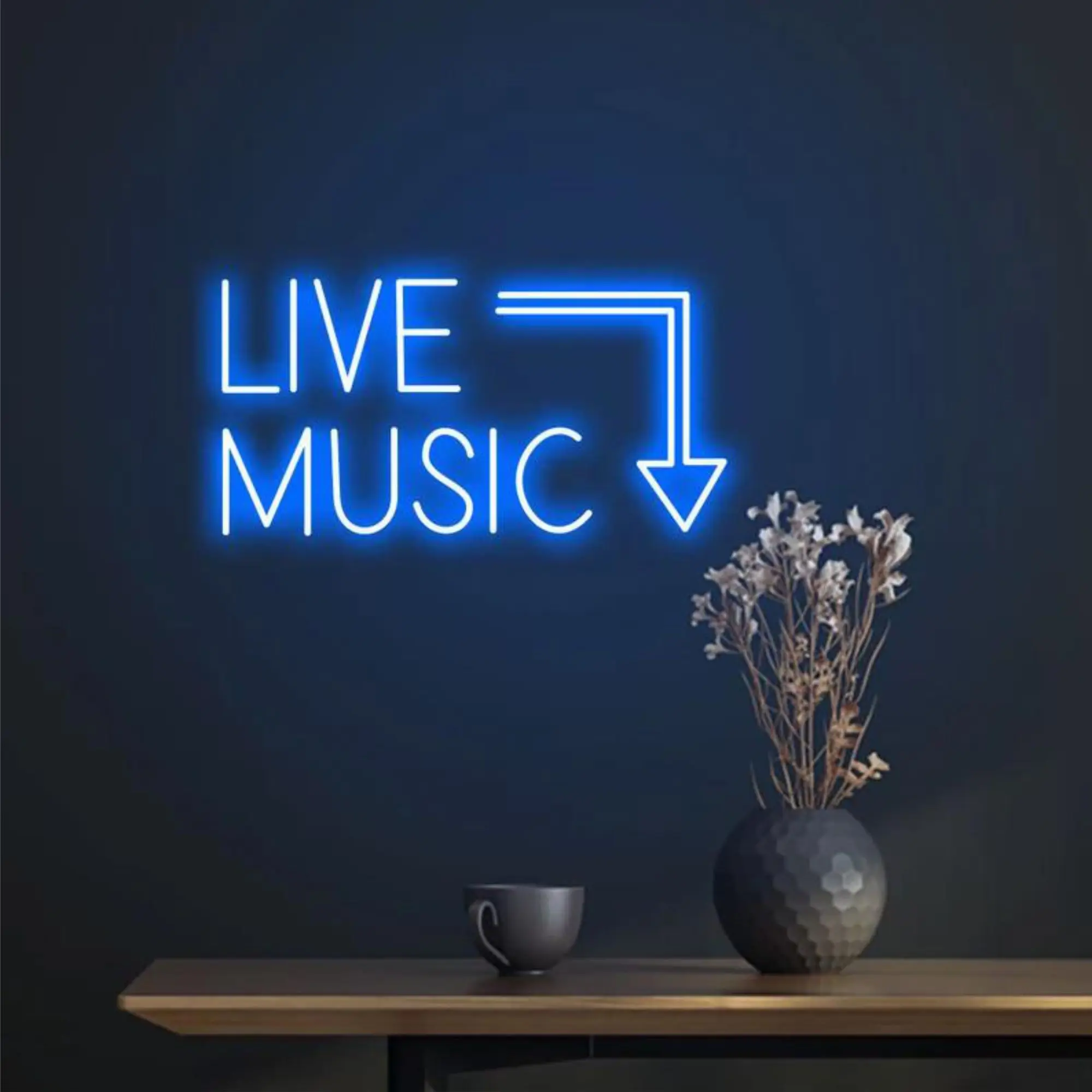 Live Music Neon Sign Party Studio Neon Lights Sign LED DJ Neon SignMusic Studio Recording Studio Jamming Room