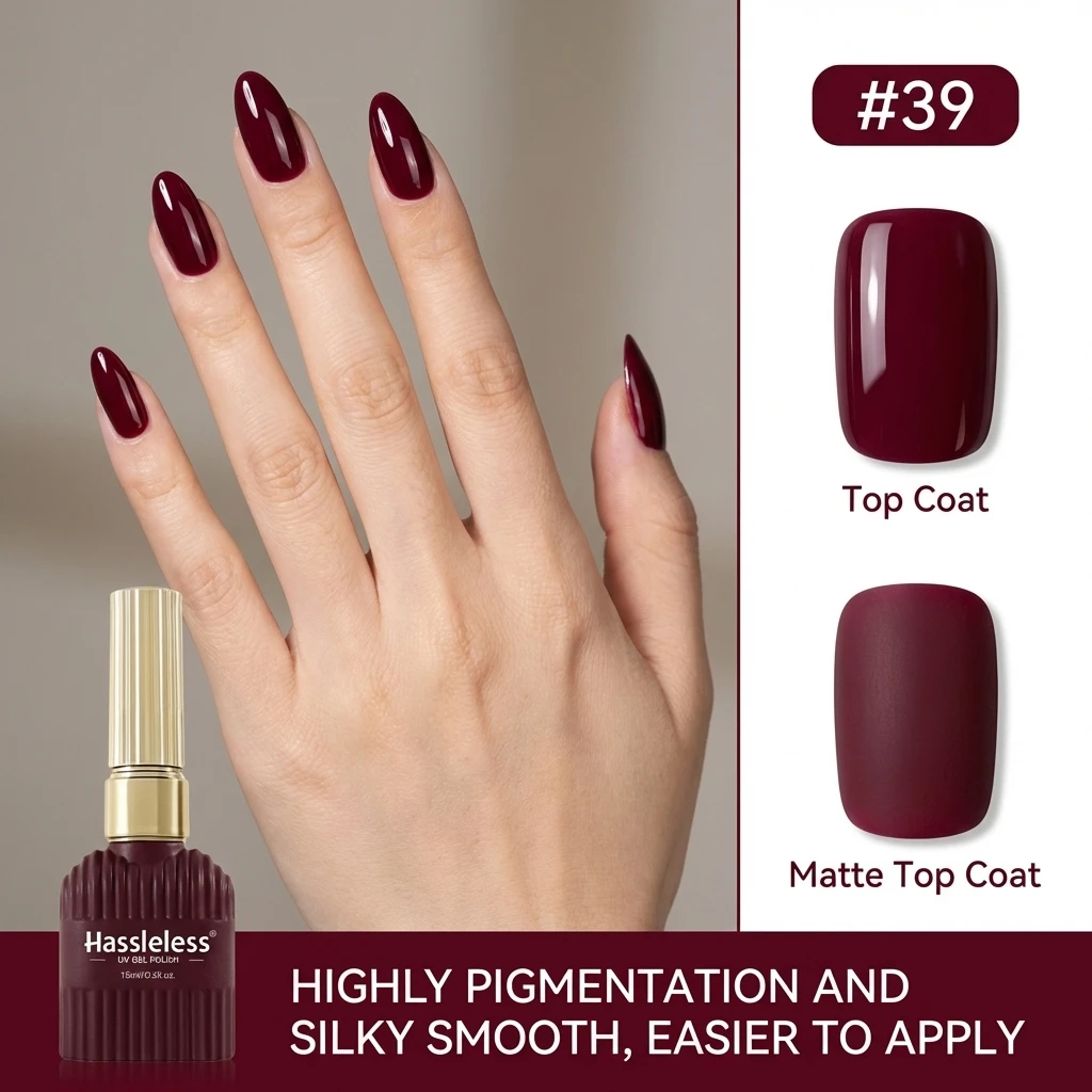 15ml Gel-Nagellack Weinrot Kaf – Nail Art Red Wine Bewertung und Preis