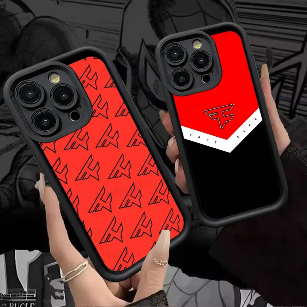 Противоударный чехол Game FaZe Clan для iPhone 17, 15, 13, 12, 11, 14 Pro Max, X, XR, XS, 16 Plus, Candy Back Cover