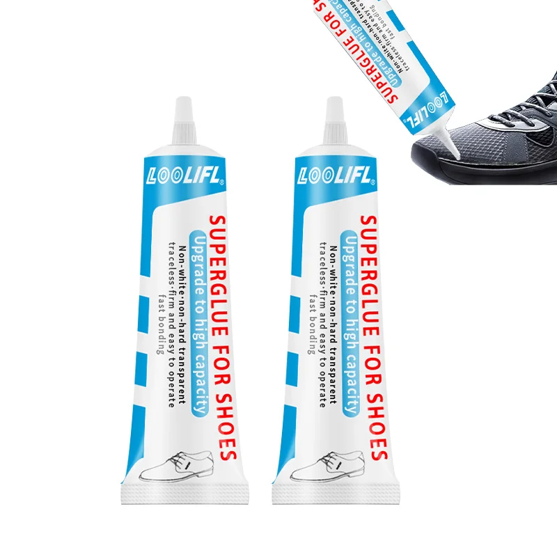 Loolifl1-5 Pieces of 60ml Super Strong Shoe Glue, Suitable for Sports Shoes, Leather Shoes, Canvas Shoes, Mesh Shoes, Quick Repair Glue for Shoemakers, Waterproof and Flexible