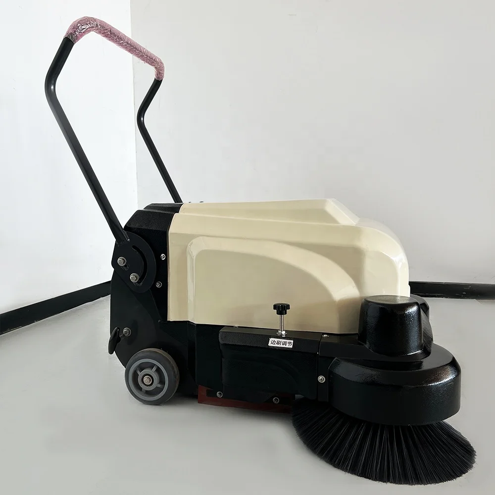 Efficient Cleaning Electric Hand Push Floor Scrubber Industrial Floor Washer