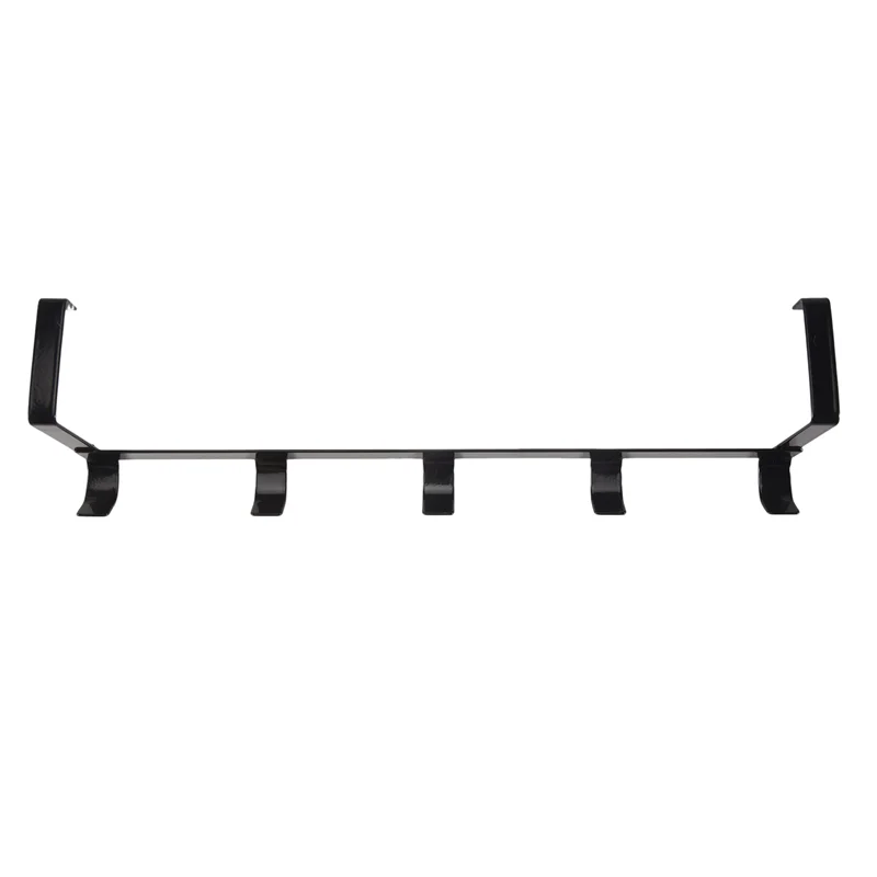 AT51-Smart Wide Over The Door Rack ตะขอเหล็กดัด สีดํา