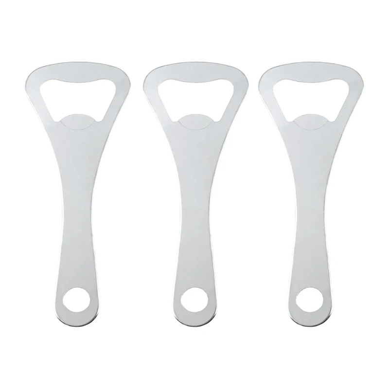 3/10Pcs Bottle Openers Metal Flat Bottle Openers Portable Durable Bottle Opener for Beer Champagne Soda Drinks Bottle Opener Kit