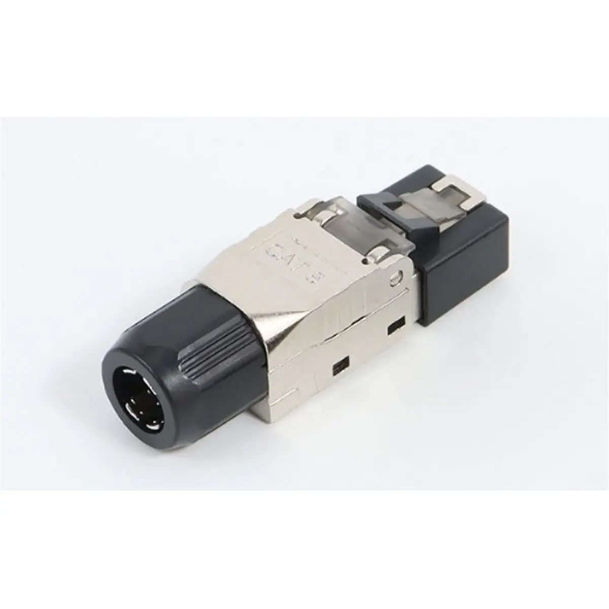 CAT8/CAT7/CAT6A RJ45 Toolless Ethernet Cable Connector Shielded Network Cable Plug for 22-24AWG STP Lan Cable C6A