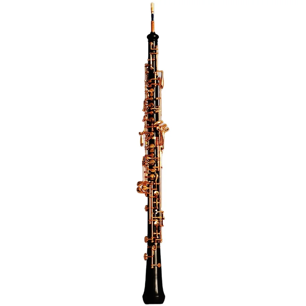 Natural ebony gold plated C oboe