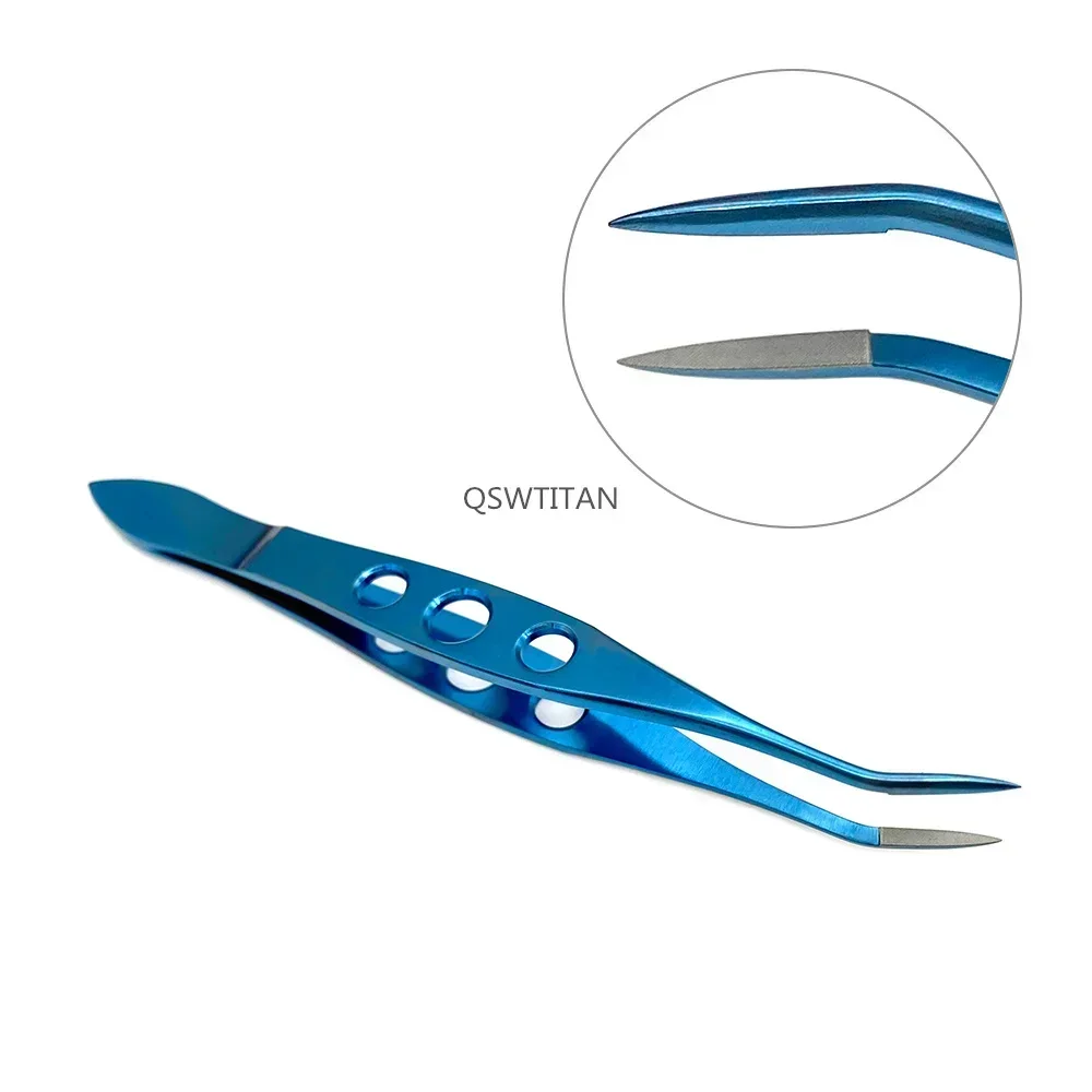 Ophthalmic Tweezers Titanium Ciliary Forceps Ophthalmic Eye Surgical Instrument