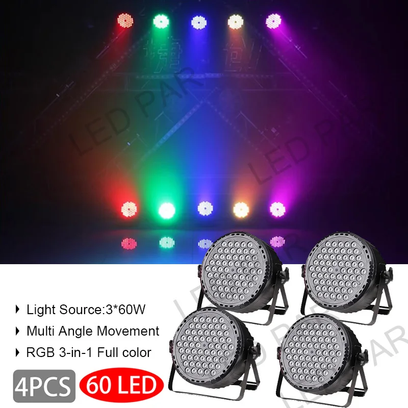 dmx 512 sound control dj party lights wedding disco lights ballroom club stage lamp 3W*60 RGB Stage Light 3 in 1 par light