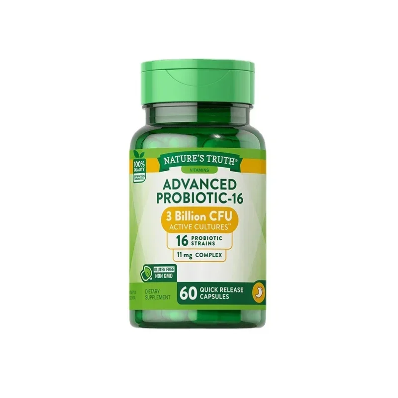 1 زجاجة كبسولات بروبيوتيك للحفاظ على توازن ميكروبيوتا الأمعاء وتعزز المناعة وتعزز امتصاص الهضم