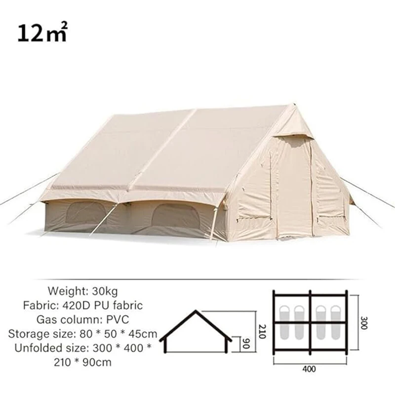 Waterproof Oversized Living Room Tent for 8-13 People, Convenient Outdoor Camping Tent for 4-5 People