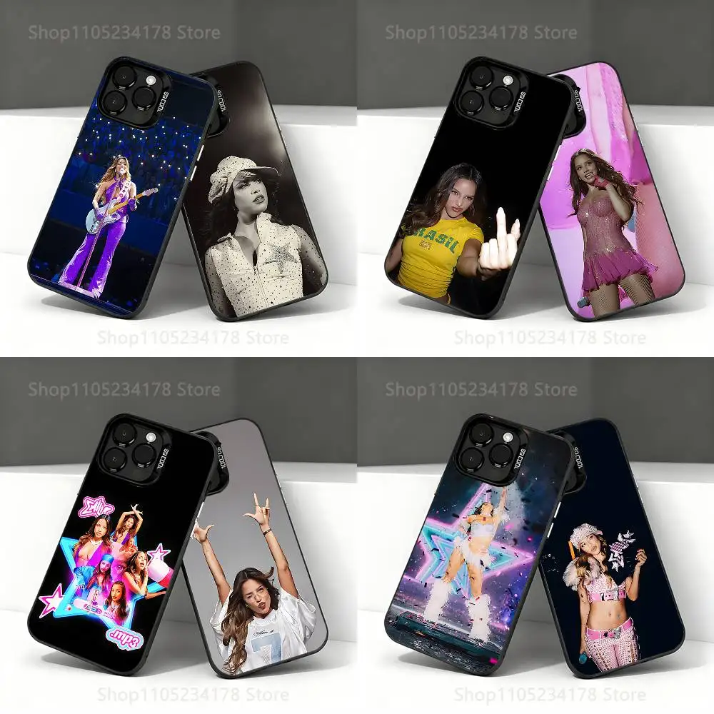 

E-Emilia M-Mernes Singer Phone Case For iPhone 17,16,15,14,13,12,11,Pro,Max,Plus,E,Air,Mini Black IMD Cover
