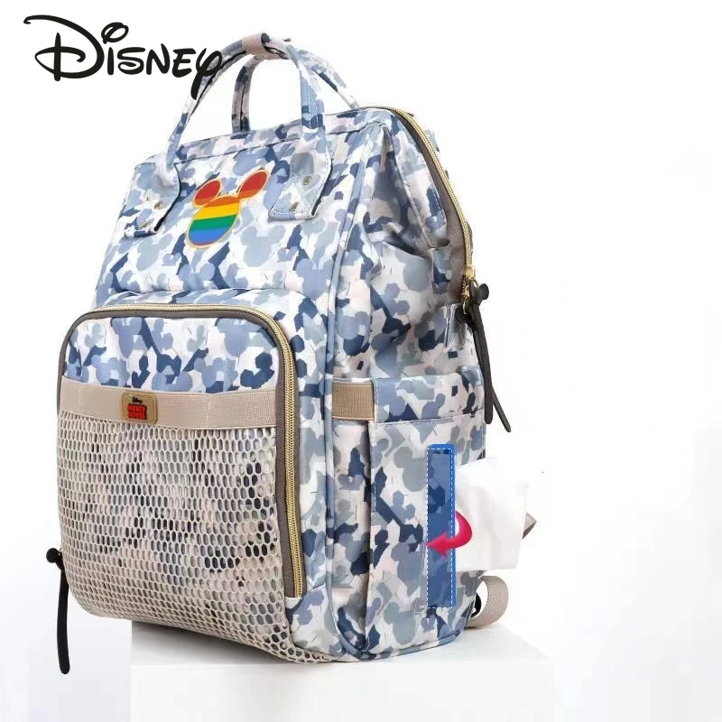 Disney Mickey\'s New Diaper Bag Backpack Luxury Brand Original Baby Bag Cartoon Fashion Baby Diaper Bag Backpack High Quality