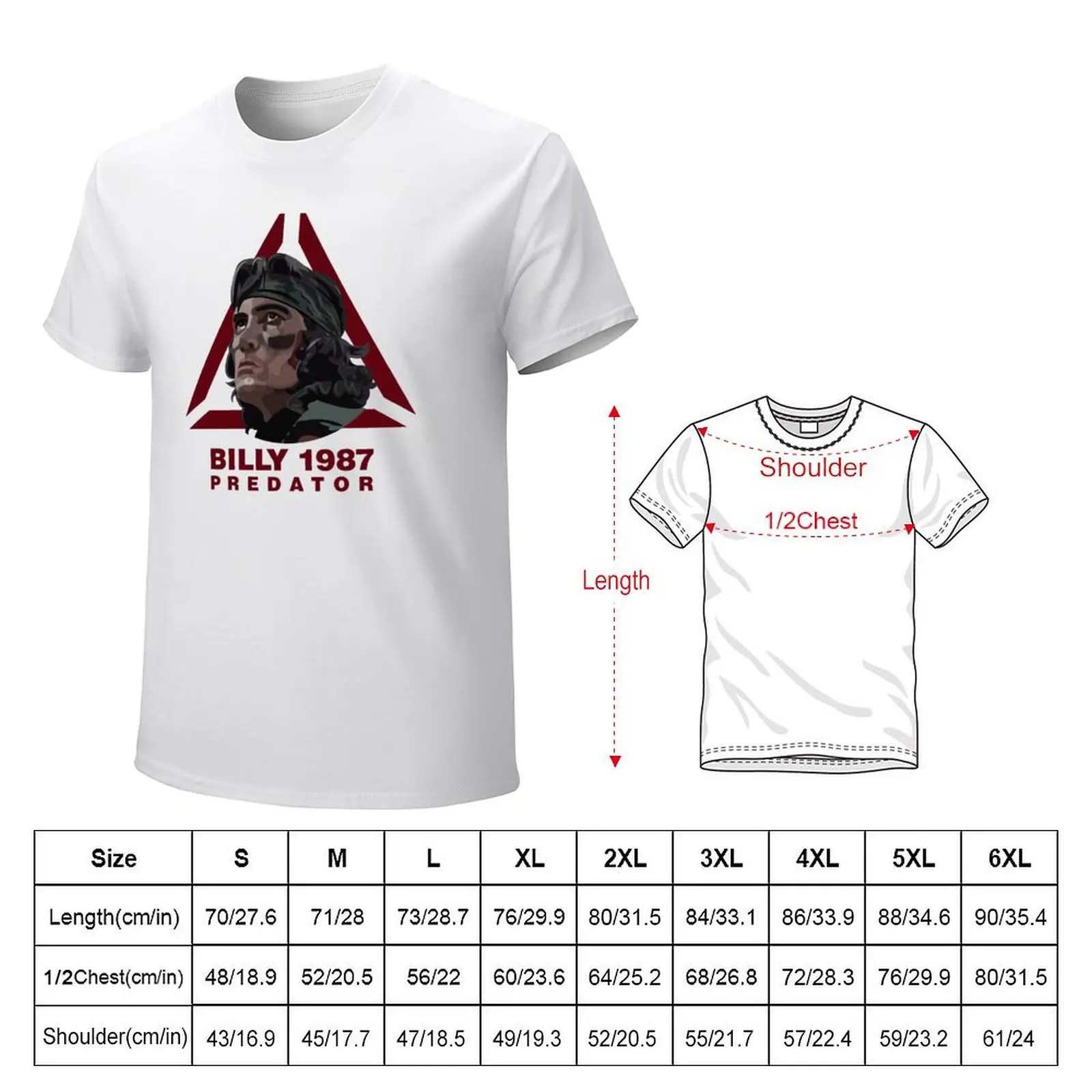 predator T-shirt sports fans oversized men clothings