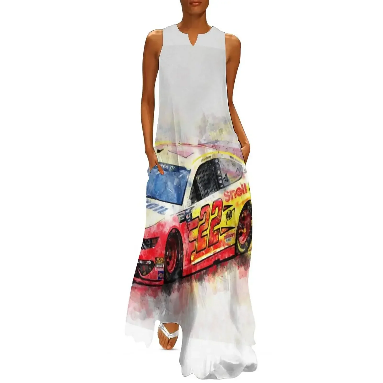 

Joey Logano on Fire Long Dress dress for women summer Dress for girls dresses summer