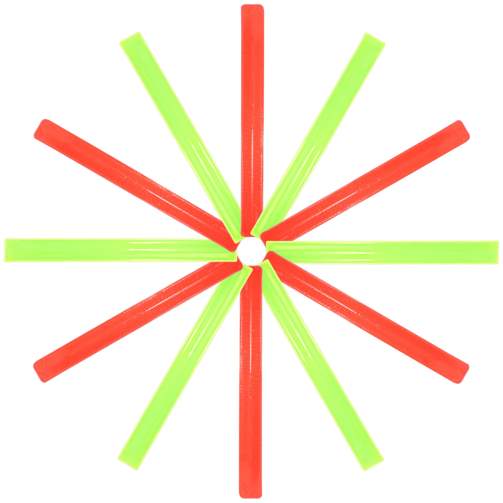 

12Pcs Reflective Slap Bracelets Self Wrapping Safety Bands for Night Running Cycling Hiking Jogging High Visibility Reflectors