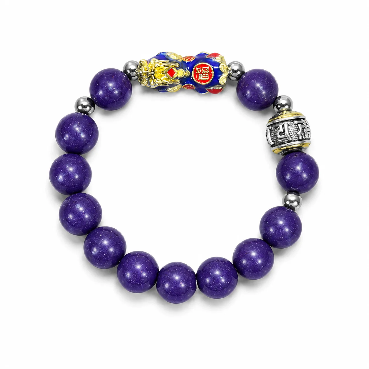12mm Beaded Bracelet Color Changing Pixiu Lucky Charm Scented Floral Woody Aromatic Bracelet Jewelry for Women Men Unisex