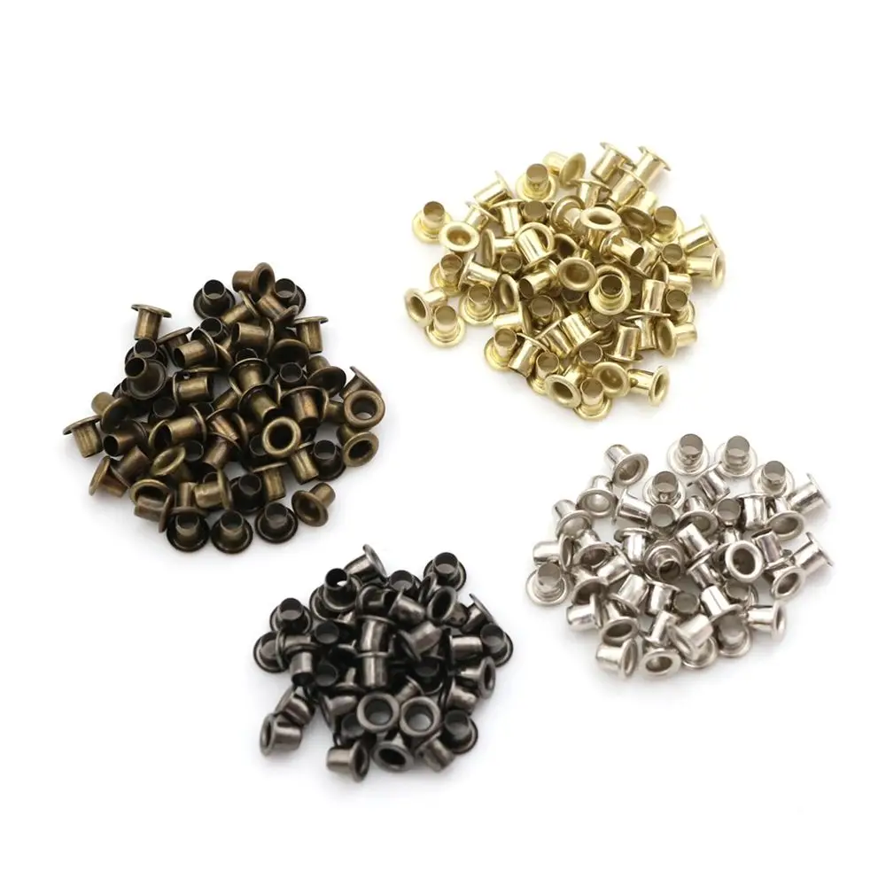 50pcs 1.5/2.0/2.5MM Metal Eyelet Buttons Diy Dolls Buckles Shoes Clothes Sewing Accessory Belt Buckle Doll Bags Accessories