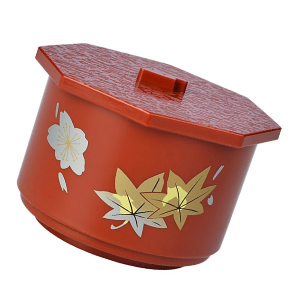 

1Set Japanese Style Miso Soup Bowl Thickened Non-Slip Heat-Resistant Material Lidded Soup Holder Suitable for All Gatherings and