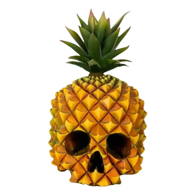 Украшение для Хэллоуина с изображением ананаса и черепа