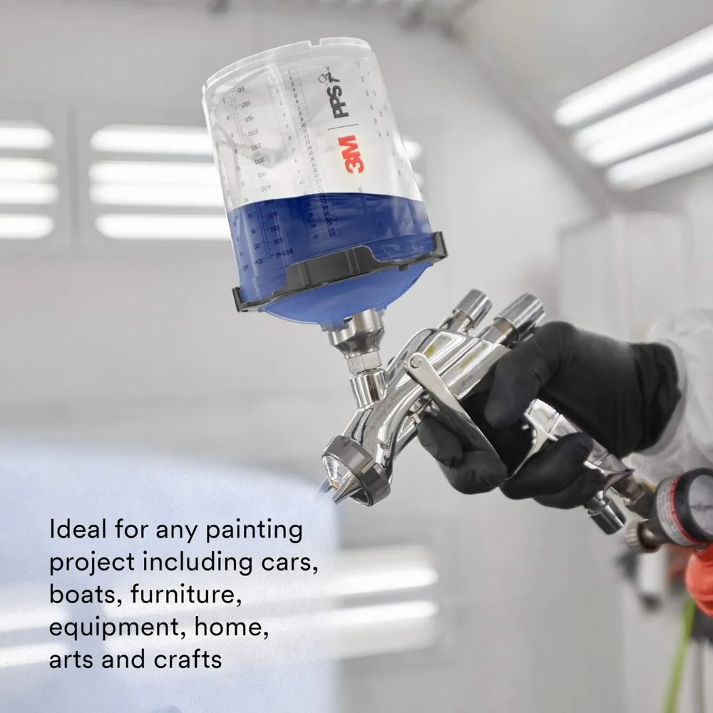 طقم ملحقات مسدس الرش 3M PPS 2.0، 26301، الحجم القياسي، سعة 22 أونصة، فلتر 125 ميكرون، مناسب للسيارات والأثاث #4