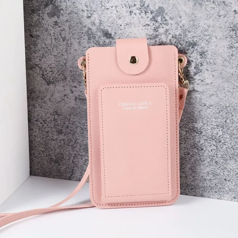 Crossbody Mobile Phone Bag for Women Girls Universal Cellphone Organizer Pouch Touch Screen Mobile Case Shoulder Bag PU Leather view 6