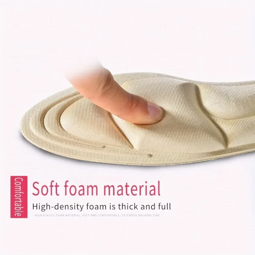 1 paio di solette antiscivolo in Memory Foam traspirante Comfort e supporto per i tacchi alti cuscinetti per scarpe da massaggio per la cura dei piedi