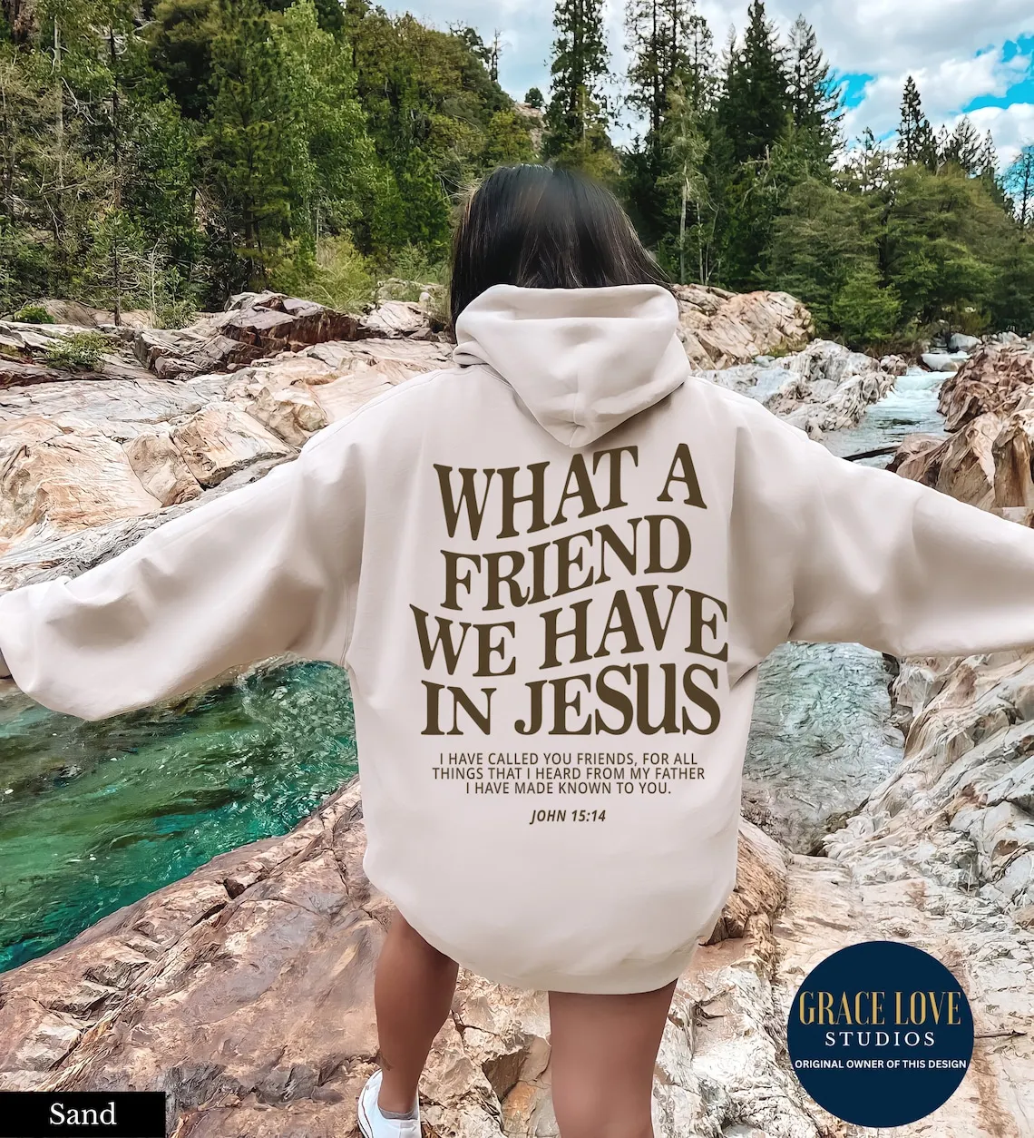 Jesus Is King Letter Print Christian Hoodie For Women Comfortable Warm Pocket Hoody Loose Sweatshirt Casual Female Tops Clothes