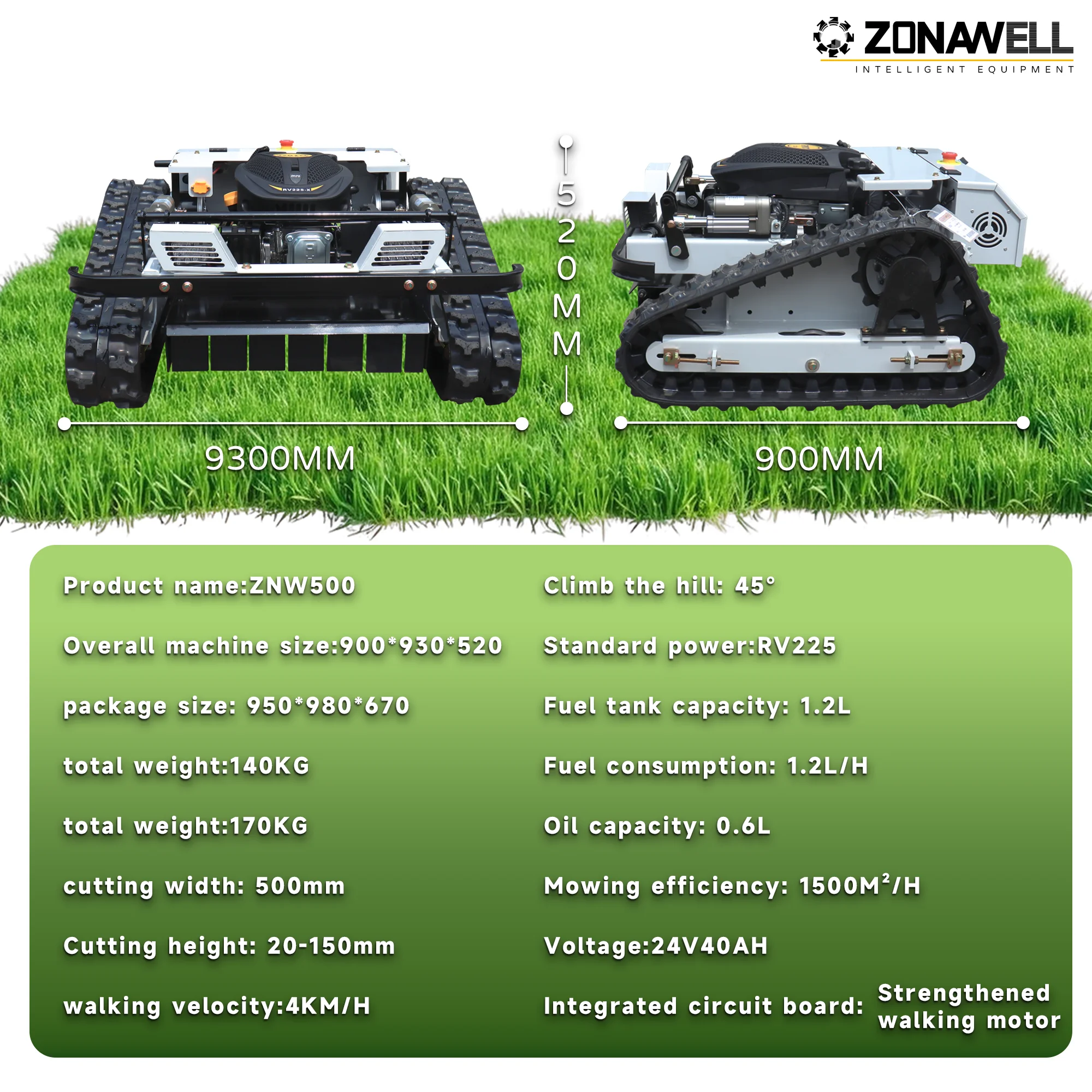 تخصيص التحكم عن بعد جزازة العشب الزاحف 4 السكتة الدماغية التحكم اللاسلكي جزازة العشب روبوت Weeder جرار صفر دوران