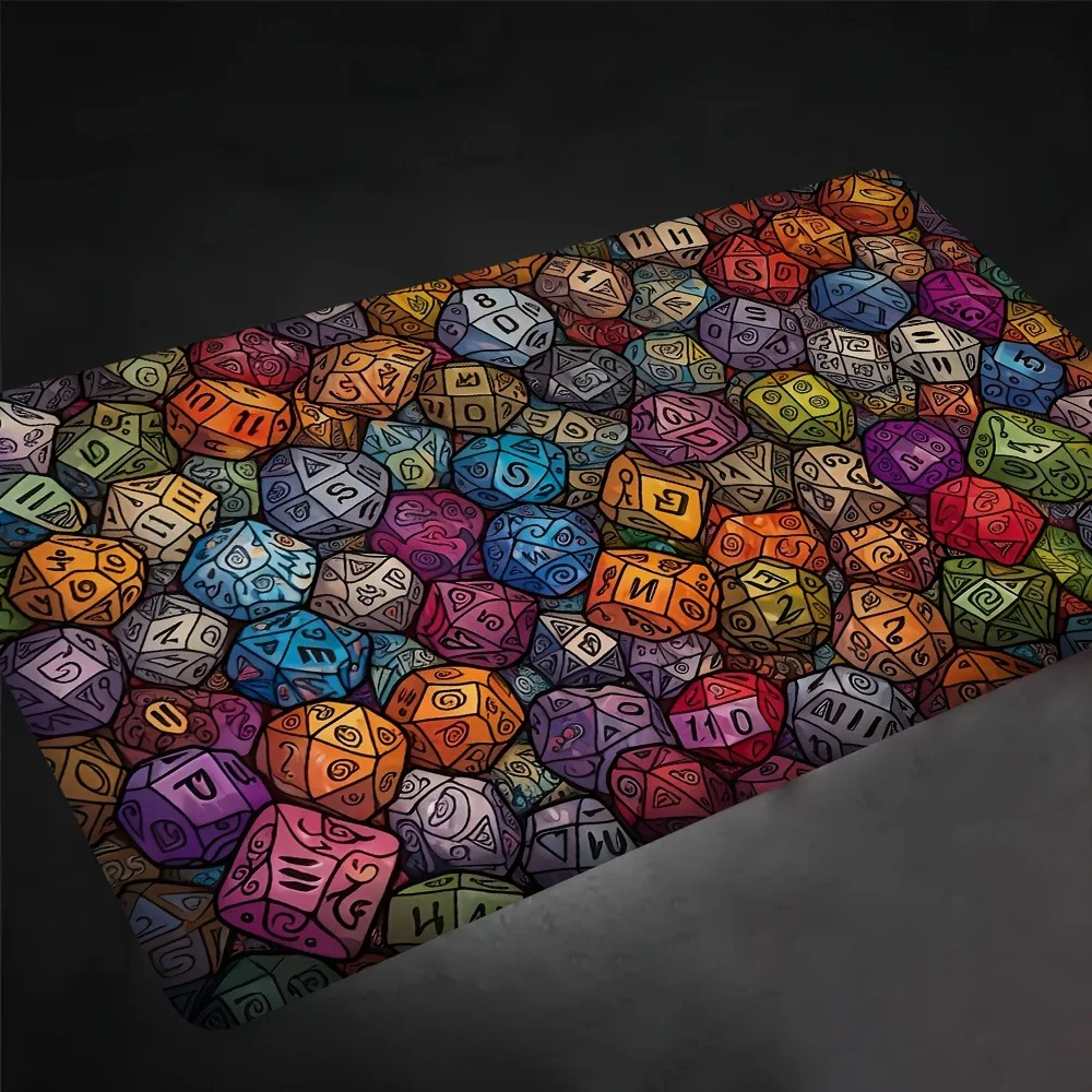 Hexagonal color Gambit card game mat, suitable for collectible card games and tabletop games. Anti-slip rubber table mat