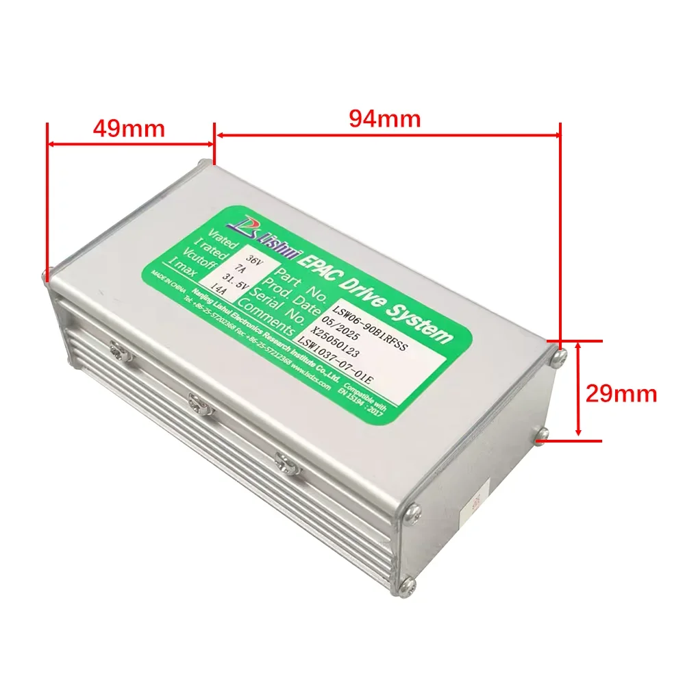 

Nulkomma 36V 14A Electric Bicycle Brushless Motor Controller LSW06-90B1RFSS for Electric Scooters Fat Bike MTB Ebike Speed Contr