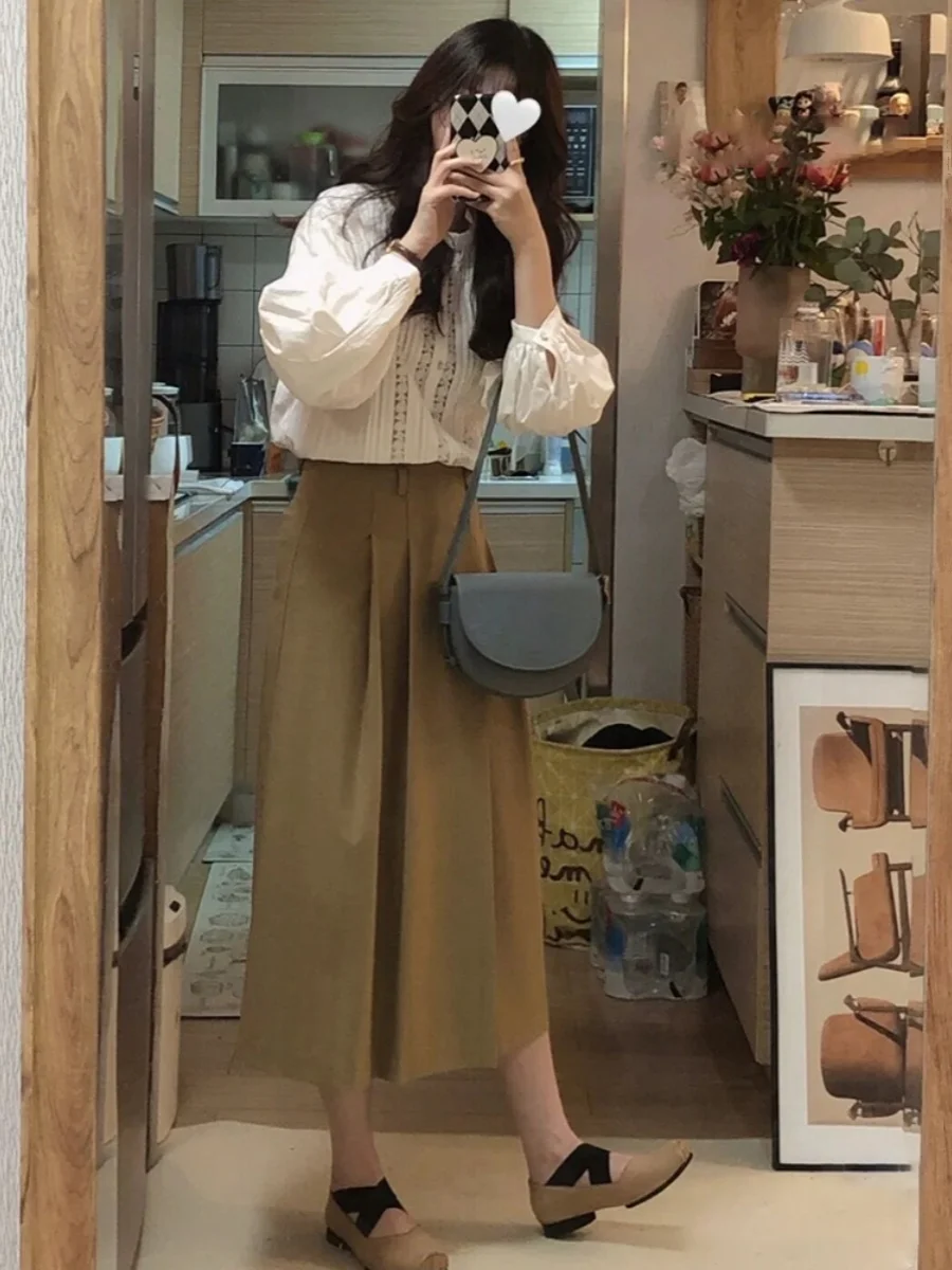 Retro Brytyjski Krój w Kratę, Garnitur z Dekoltem w Serek, Damska Wczesnojesienna Koreańska Odzież Wierzchnia, Warstwowa Kamizelka z Poduszkami na Ramiona