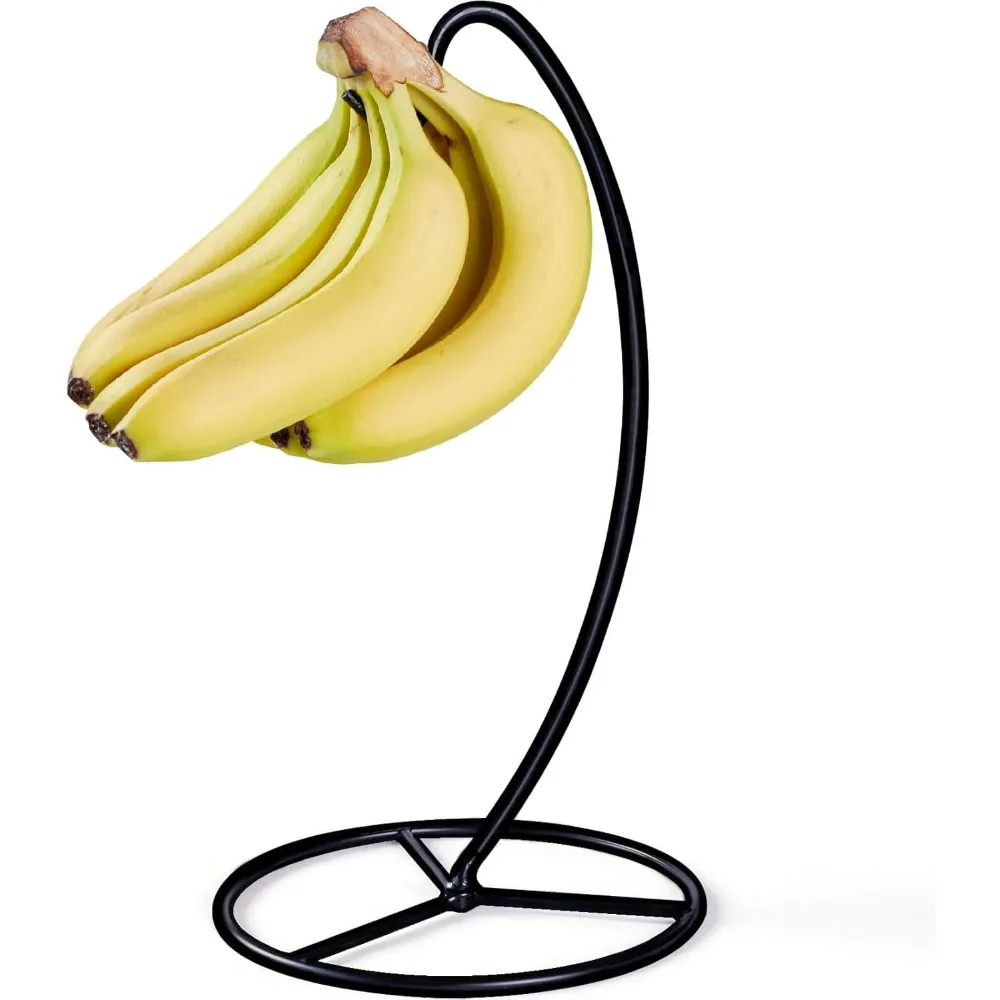 

Banana Rack, Black Metal Banana Tree Hanger, Can Keep 15 Pounds of Bananas Fresh.