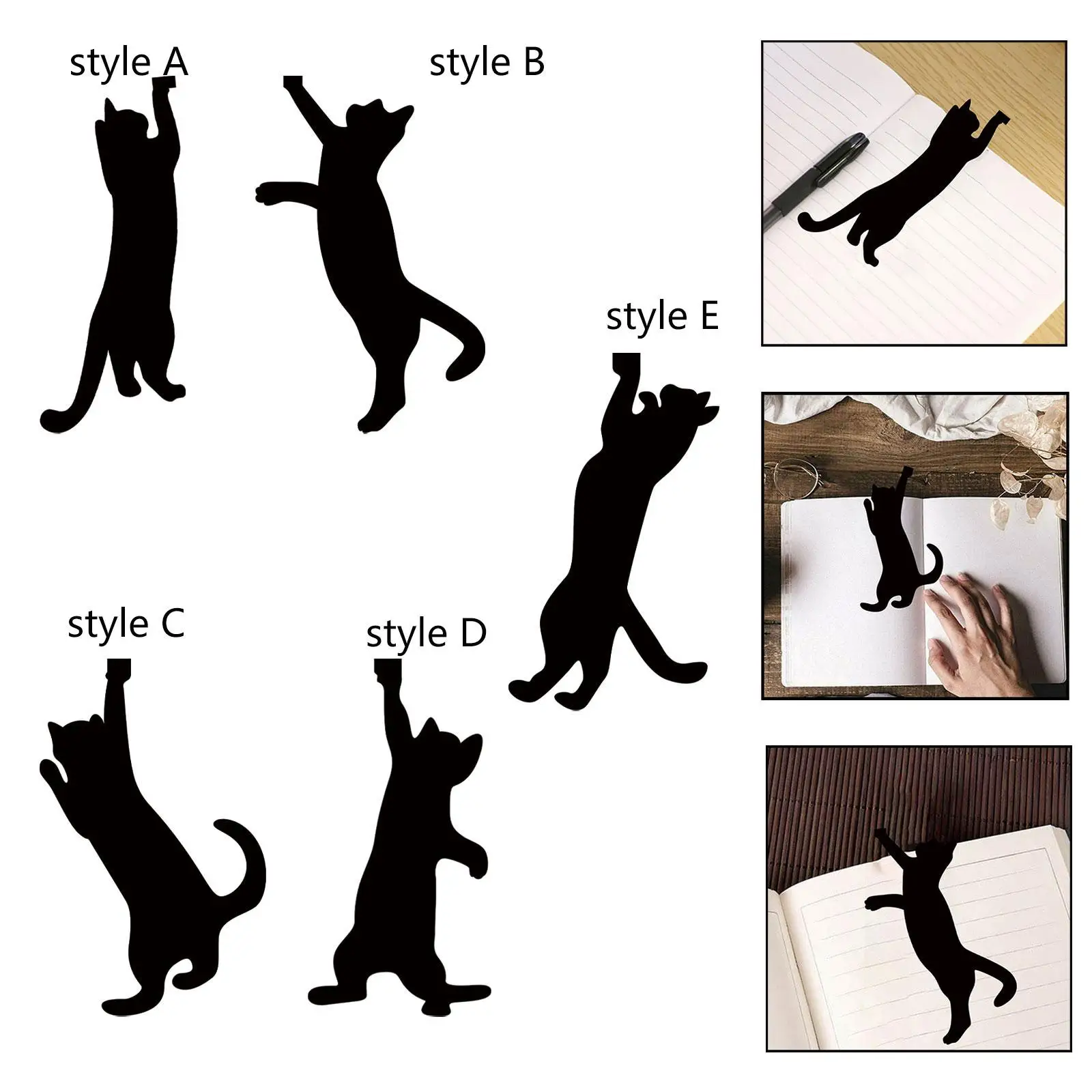 Black Cat Bookmark Animal Design Bookmark for Gift Family Who Love Reading