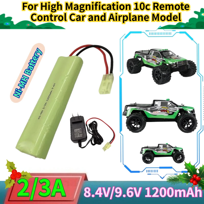 New 8.4V/9.6V 1200mAh 2/3A Rechargeable Ni-MH Battery for High Magnification 10C Remote Control Car and Airplane Model