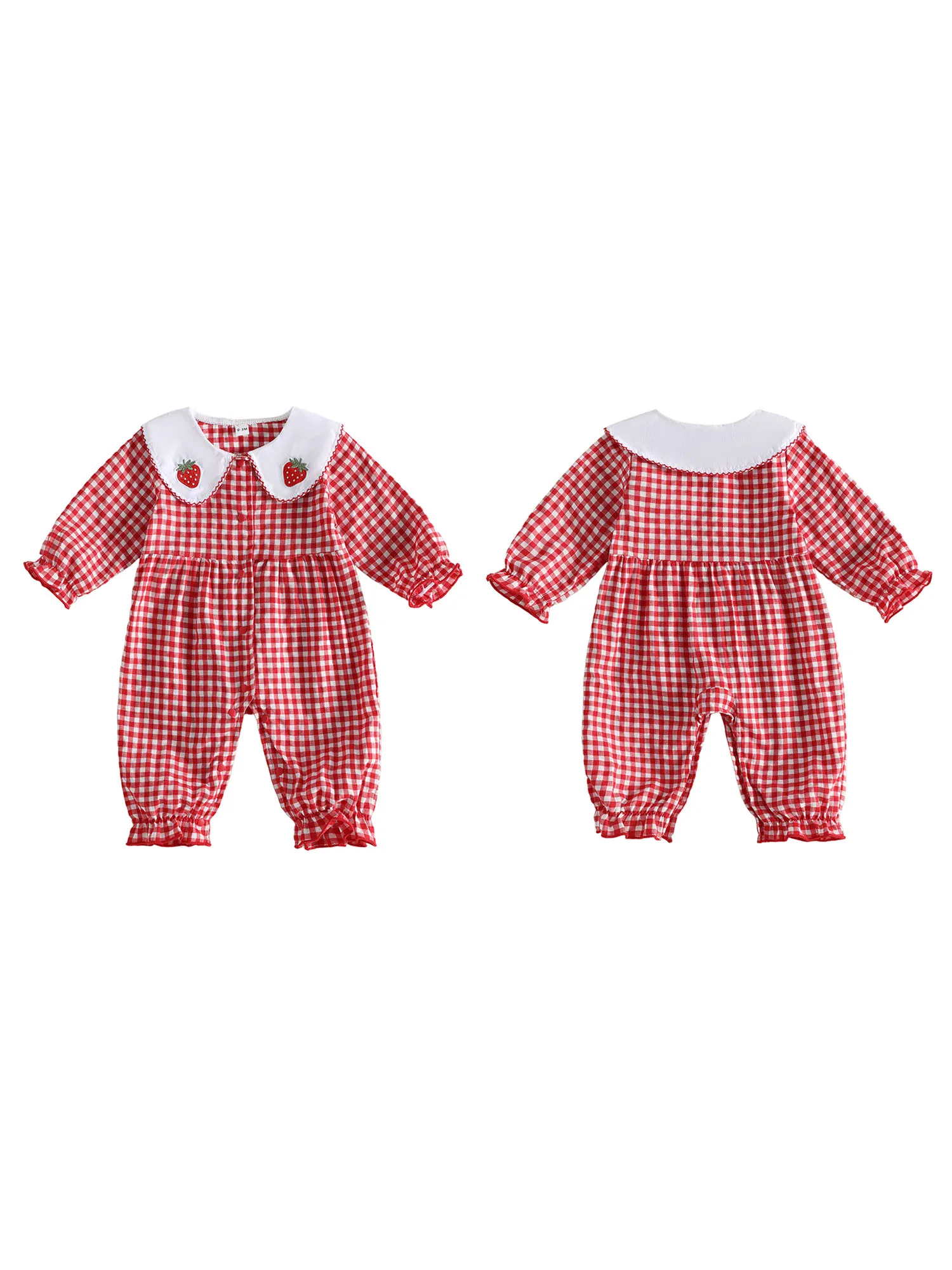 Fall-Romper Girl-Fall Girl Long-Sleeve-Jumpsuit Up Doll Collar Long Sleeve Fall Long Sleeve Baby Girl Fall