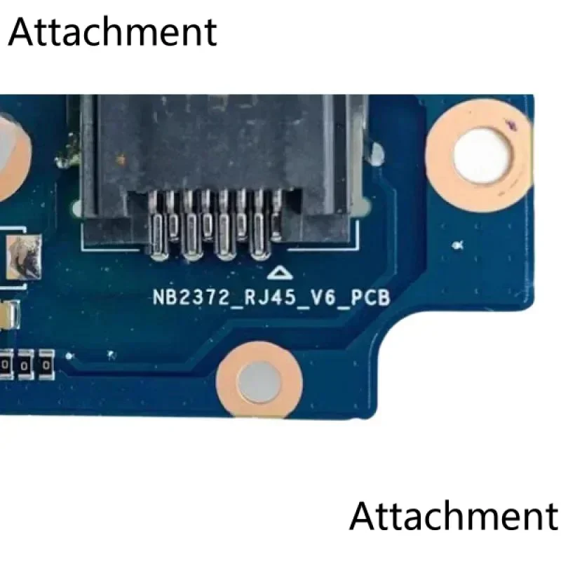 Original For Acer TraveMate B311-11 B311R-31 Laptop NB2372_RJ45_V6_PCB Network Cable Port Bo. Borders