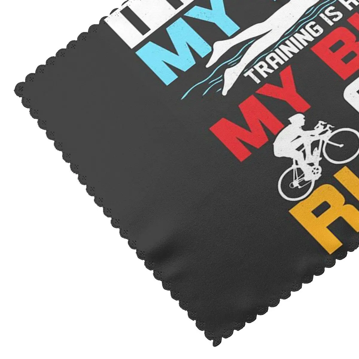 Triathlon Swimming Cycling Running Placemat Heat Resistant Plate Mat for Dining Table Bowl Coaster Super Absorbent Mats