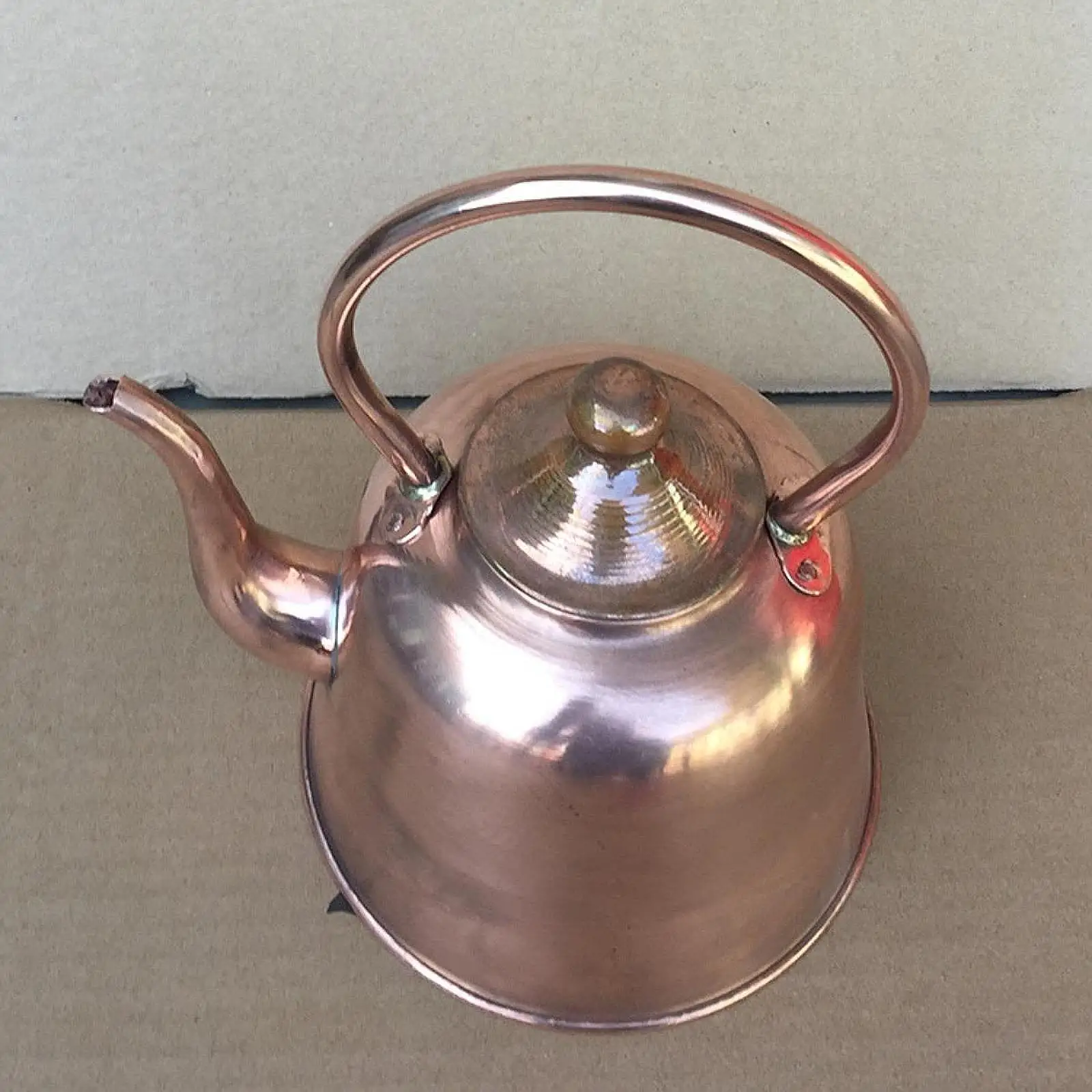 

Copper Teapot Kung Fu Teapot Water Boiling Teapot 1.5L Copper Tea Kettle for Living Room Restaurant Tea Room Kitchen Hotel