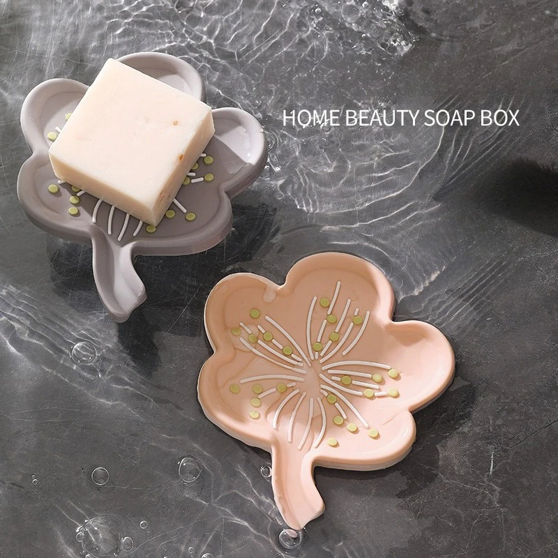 

Soft rubber soap box - Japanese-style household soap box, simple and portable soap box, creative home storage box