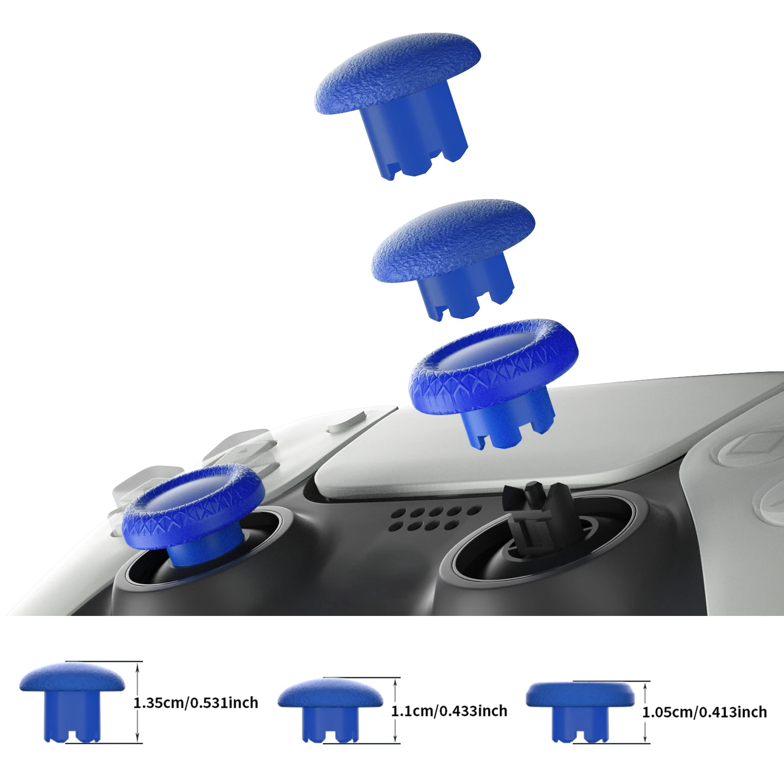 

6 Analog Joystick Thumbsticks for PS5 Edge Controller Replacement Thumbstick Controller Custom analog joysticks three heights