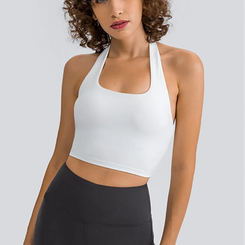 المرأة الرسن سترة رياضية بلون اللياقة البدنية المحاصيل القمم للصدمات سترة تدريب بلا أكمام رياضة القمم أضعاف تشغيل اليوغا تانك القمم #2