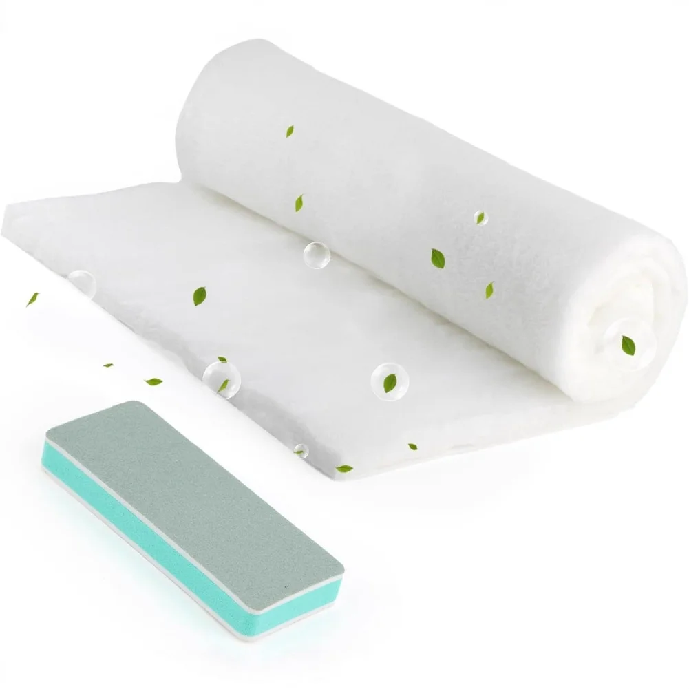 Aquarium Filter Pad 50x120cm with Polyester Fiber Media and Polishing Brush for Fish Tank Filtration and Polishing