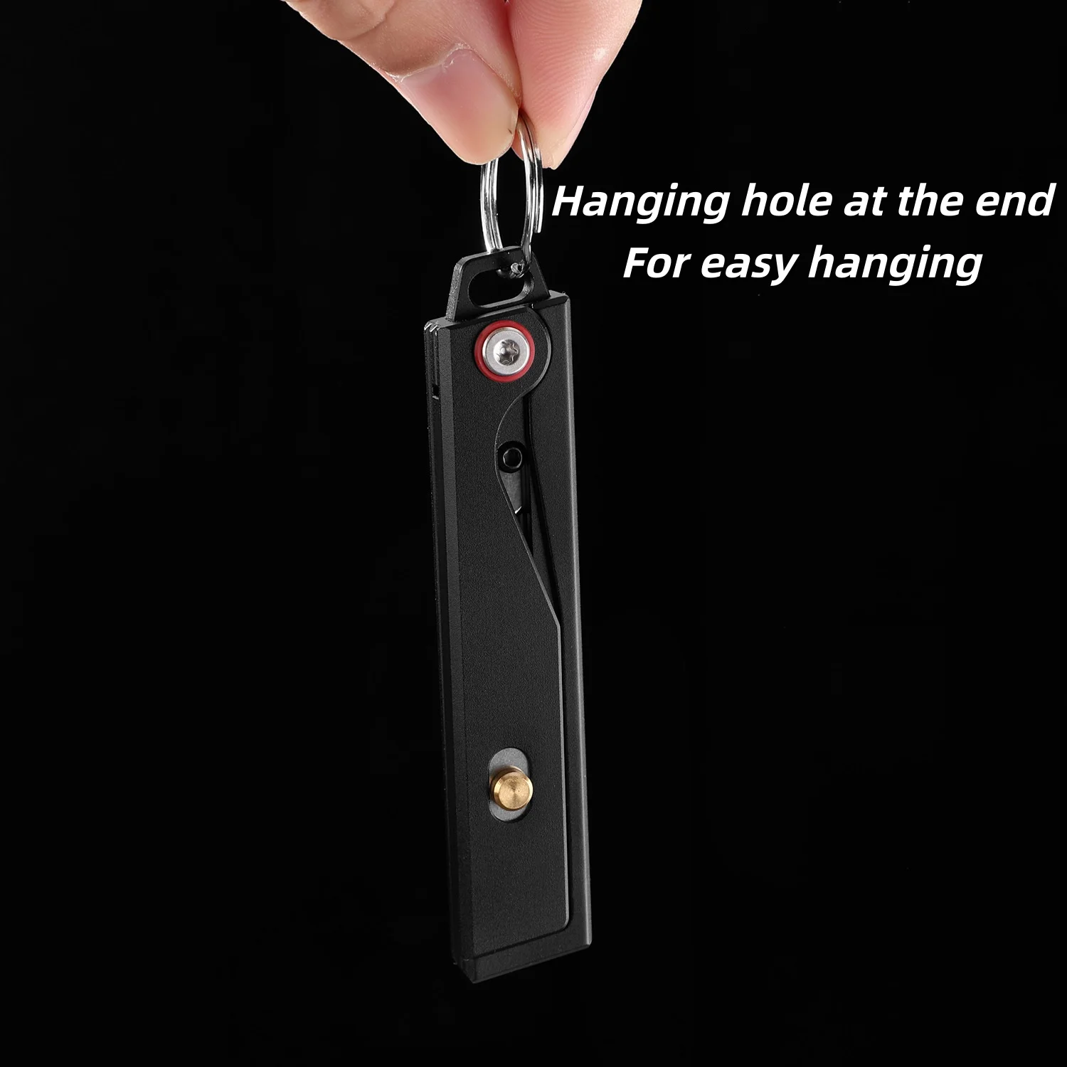 Multifunctional folding craft knife with a portable stainless steel handle (blade not included; compatible with No. 24 blades)