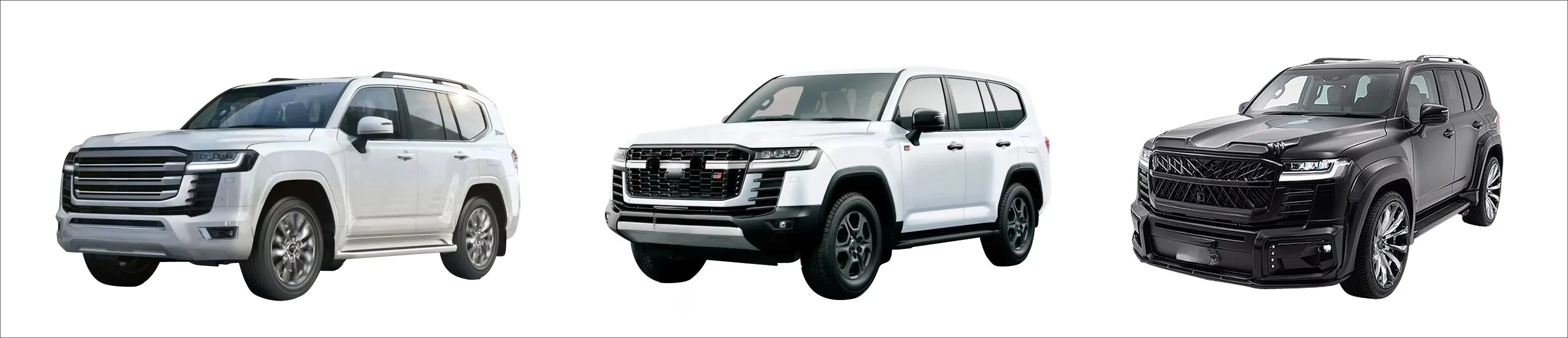 Style Body Kit for Land Cruiser LC300 2021-2025 Front Rear Bumper Side Skirts Spoiler and Fender Flares Upgrade 6
